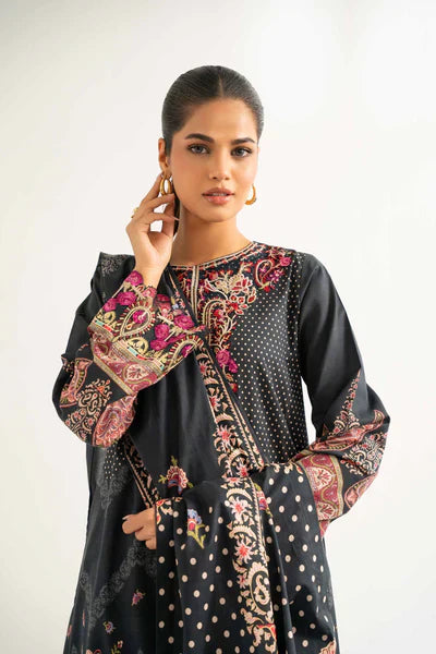 3 Piece - Digital Printed Embroidered Suit - 42501924