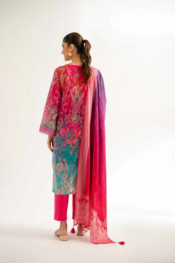 3 Piece - Digital Printed Embroidered Suit - 42501927
