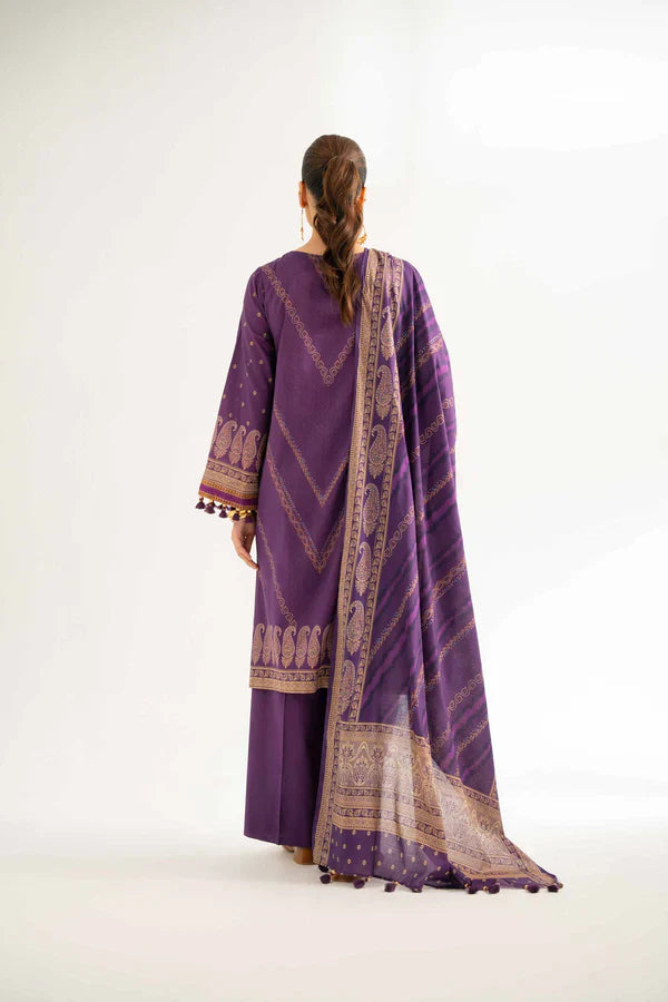 3 Piece - Digital Printed Embroidered Suit - 42501929