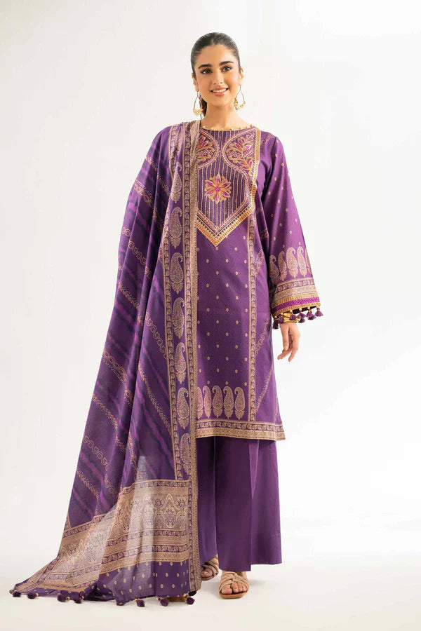 3 Piece - Digital Printed Embroidered Suit - 42501929