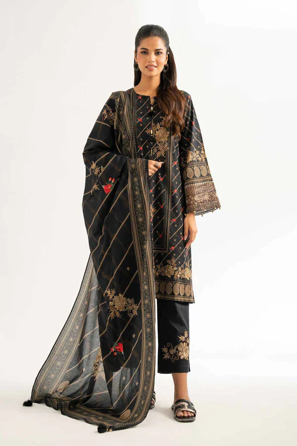 3 Piece - Digital Printed Embroidered Suit - 42501930