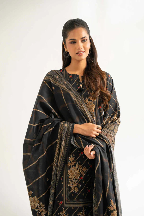 3 Piece - Digital Printed Embroidered Suit - 42501930