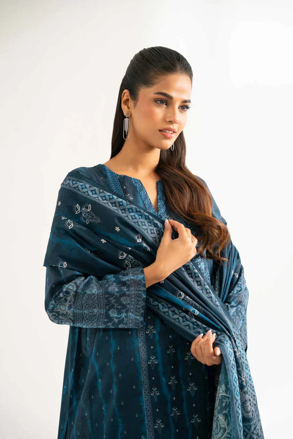 3 Piece - Digital Printed Embroidered Suit - 42501932