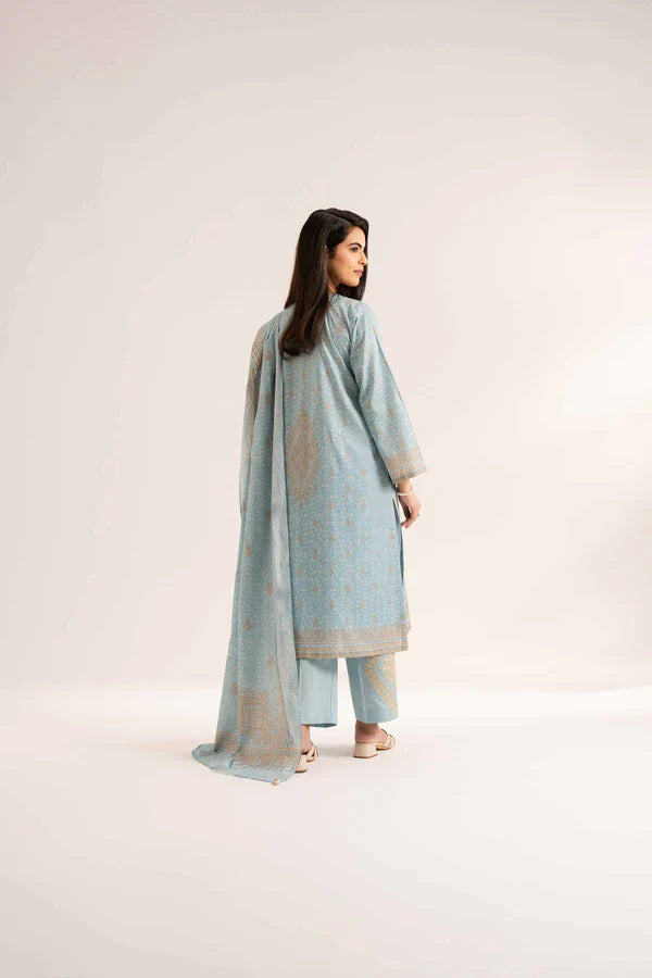 3 Piece - Digital Printed Embroidered Suit - 42501933