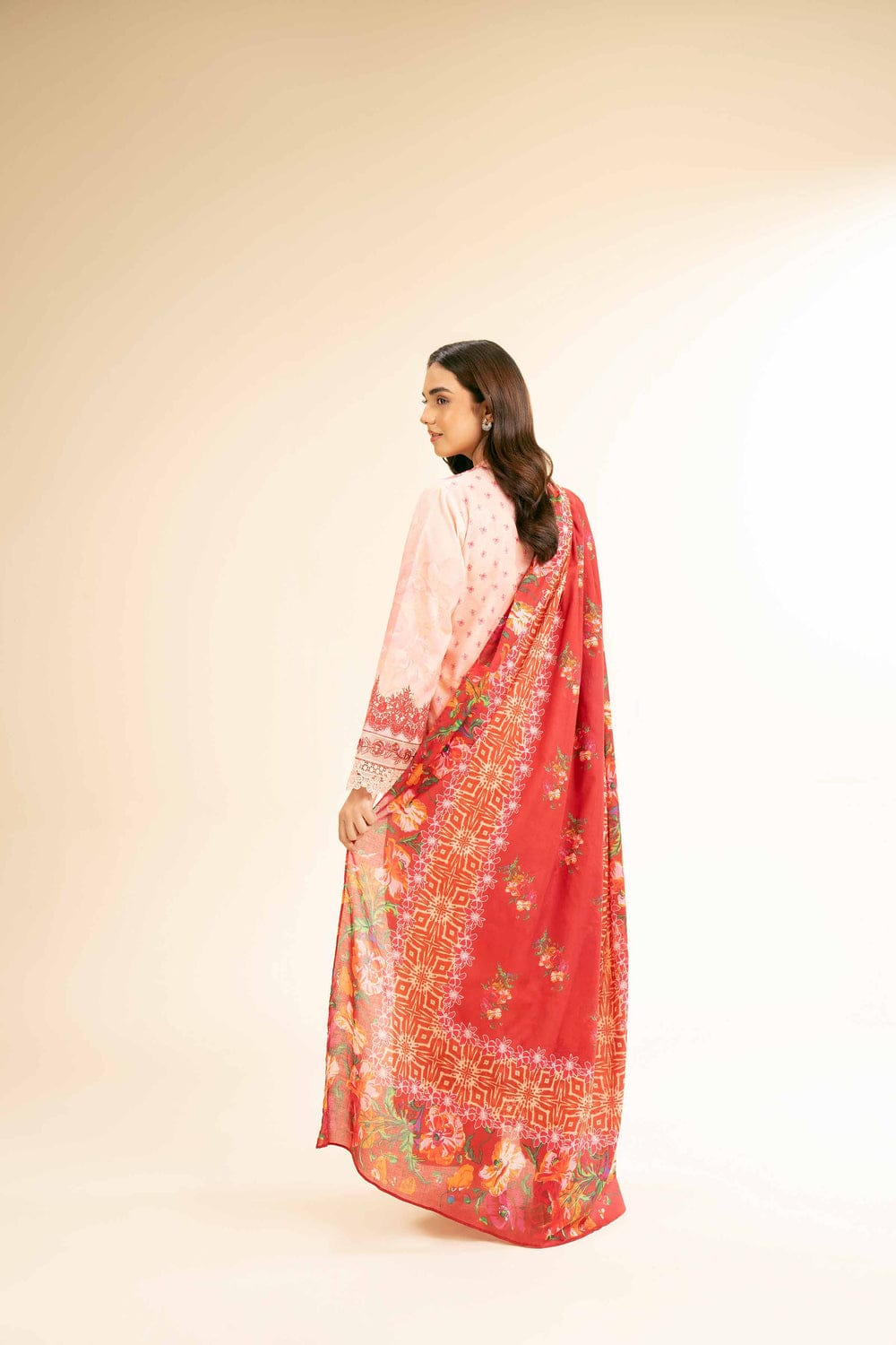 3 Piece - Digital Printed Embroidered Suit - 42501185