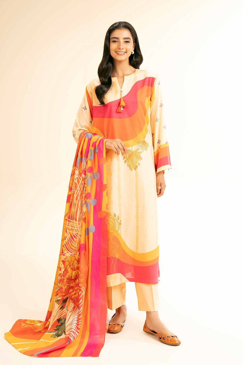3 Piece - Digital Printed Suit - 42501186