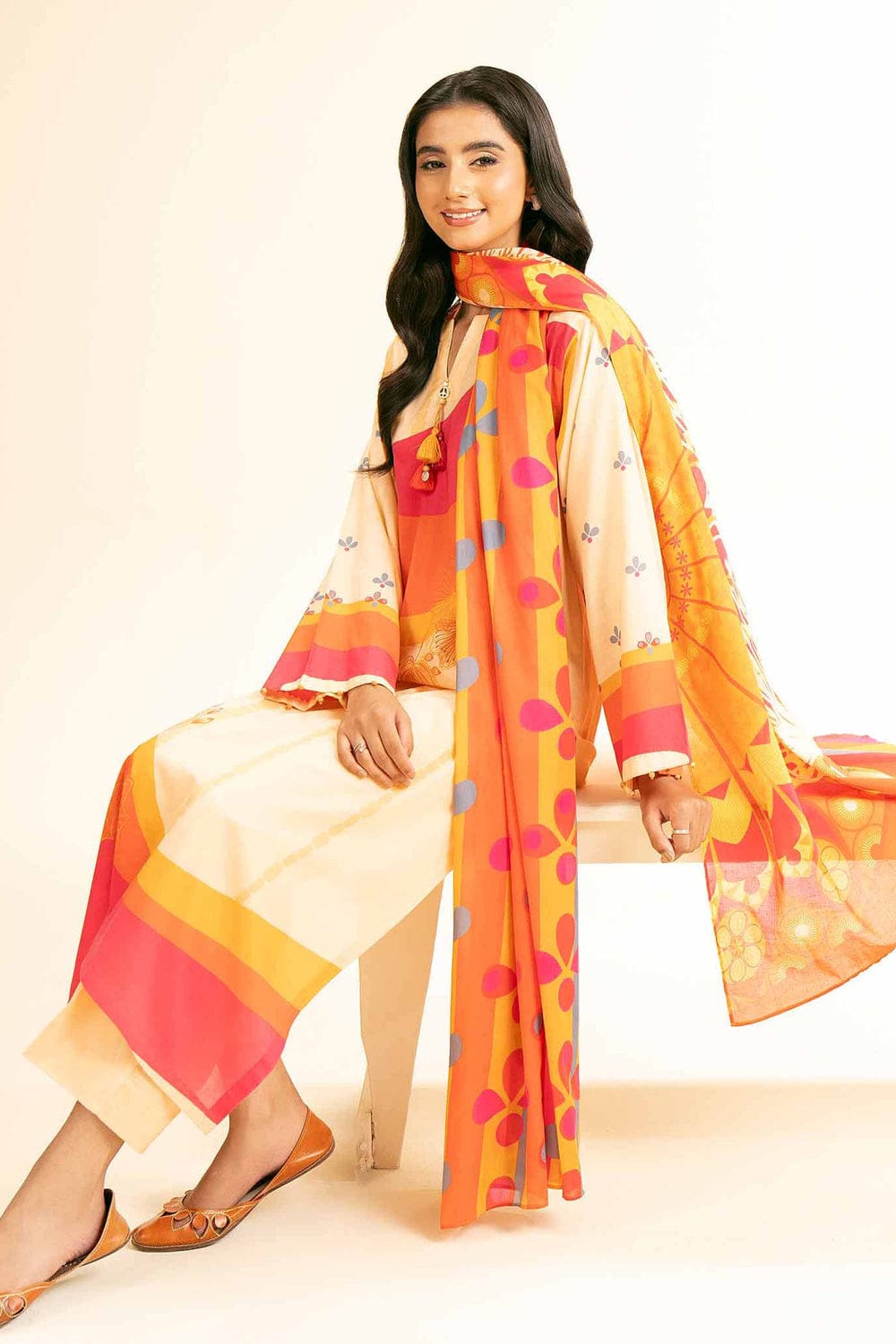 3 Piece - Digital Printed Suit - 42501186