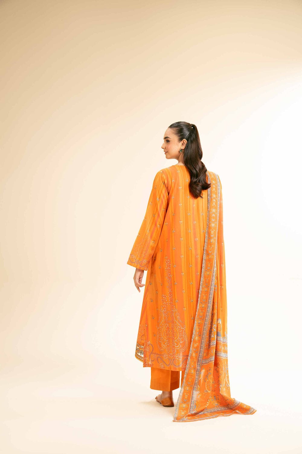 3 Piece - Digital Printed Embroidered Suit - 42501181