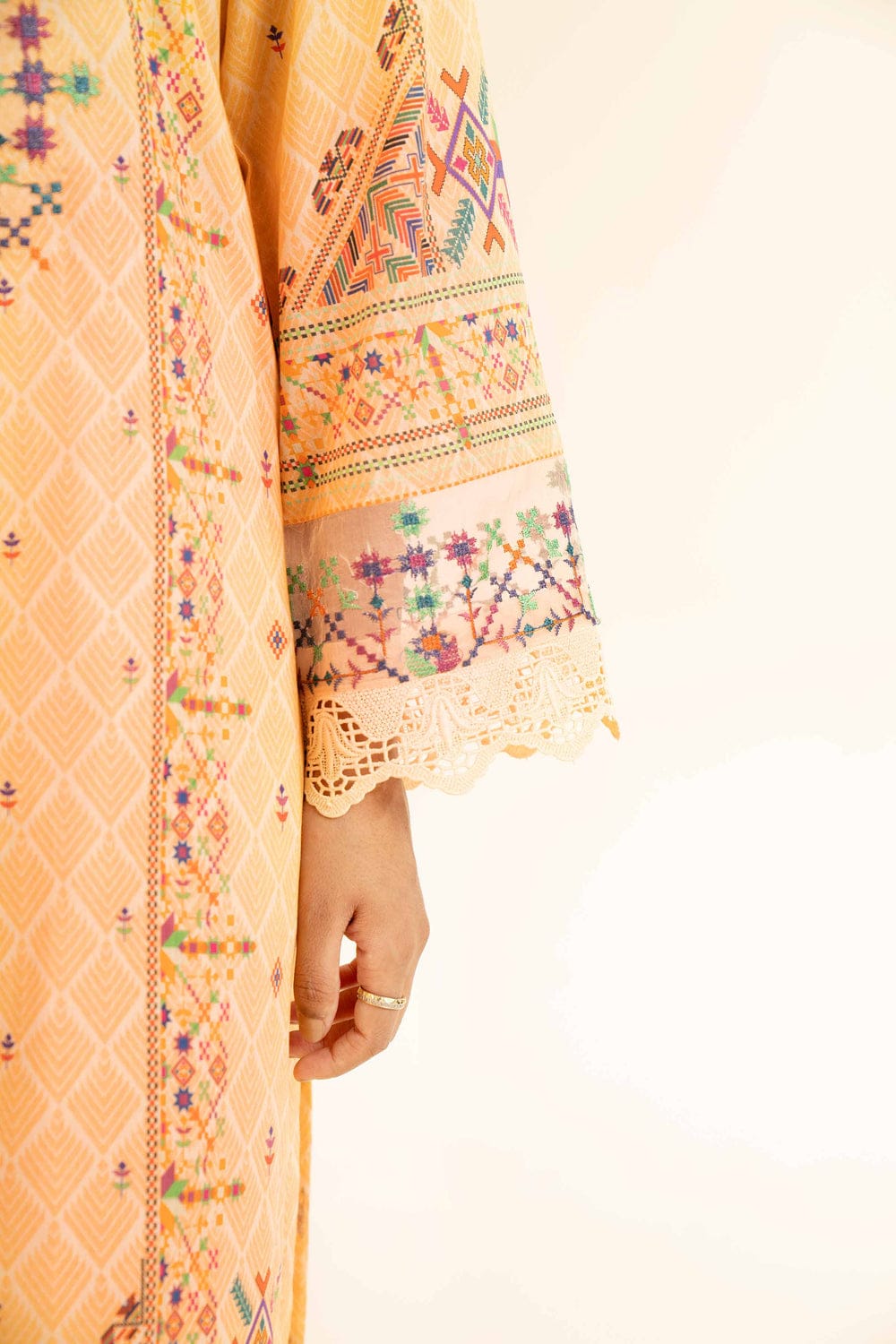 3 Piece - Digital Printed Embroidered Suit - 42501184