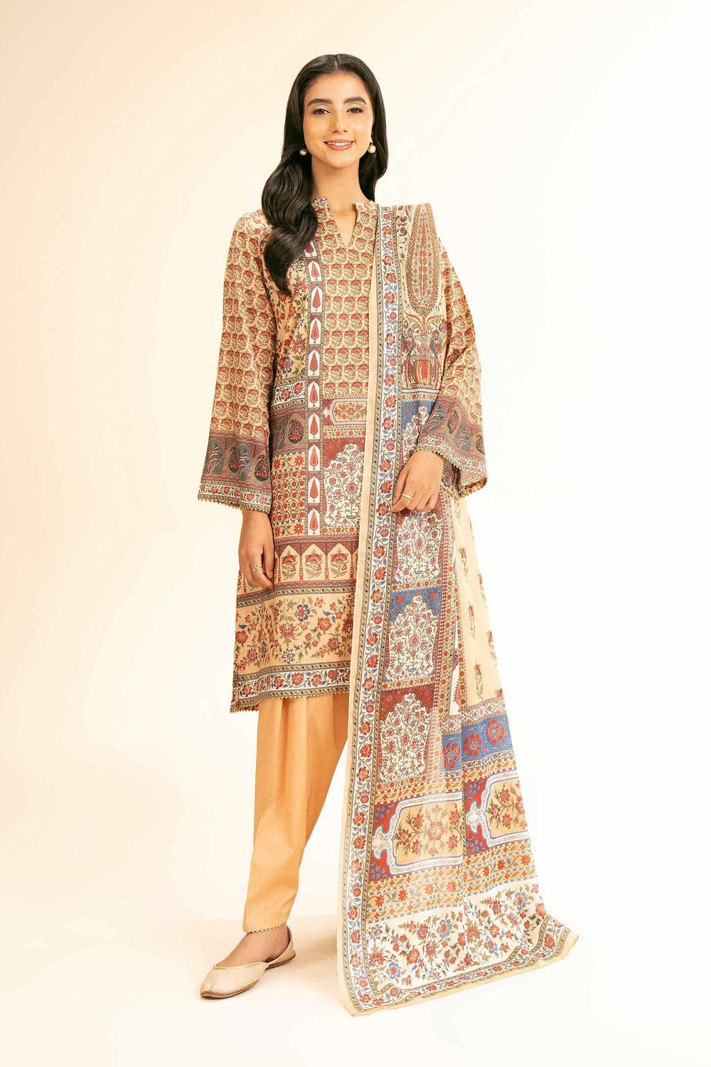 3 Piece - Digital Printed Suit - 42501194