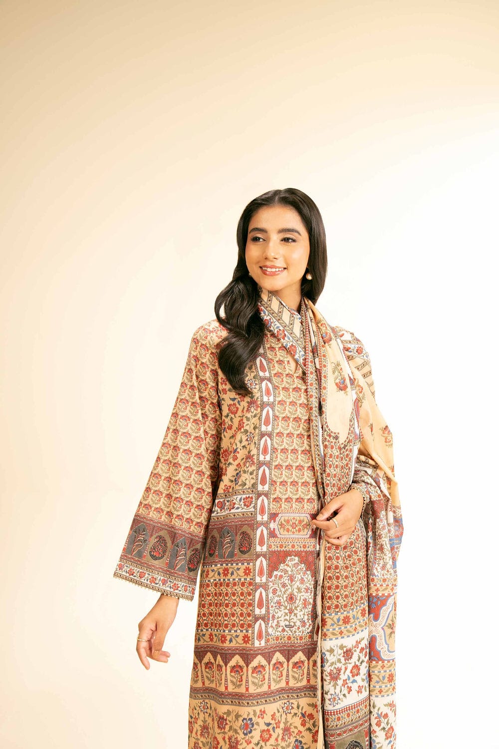 3 Piece - Digital Printed Suit - 42501194